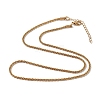 Ion Plating(IP) 304 Stainless Steel Bone Rope Chain Necklace for Women NJEW-I121-01B-G-1