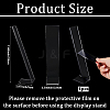 4Pcs Clear Acrylic Slant Back Hairpin Display Stands ODIS-SP0001-05-2