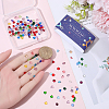 240Pcs 24 Colors Glass Rhinestone Cabochons GLAA-SC0003-23-3