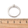 S925 Sterling Silver Adjustable Letter Rings for Women RJEW-M068-01P-Q-3