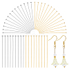 800Pcs 2 Colors 304 Stainless Steel Flat Head Pins STAS-PH0007-41-1
