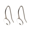 304 Stainless Steel Earring Hooks STAS-B087-09A-P-1