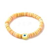 Handmade Polymer Clay Heishi Beads Stretch Bracelets Set BJEW-JB07406-01-2