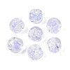 Handmade Foil Lampwork Beads Strands FOIL-T008-04E-2