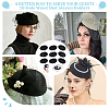 Cloth Flat Round Fascinator Hat Base for Millinery AJEW-WH0083-18F-6
