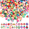 400Pcs 2 Styls Handmade Polymer Clay Beads CLAY-SP0001-16-1