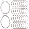 SOFPLATE 30 Pairs 304 Stainless Steel Hoop EarRing Shapes EJEW-SP0001-02A-P-1