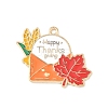 Thanksgiving Day Alloy Enamel Pendants ENAM-I076-01G-010-1