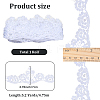 5.2 Yards Flower Polyester Lace Trim Ribbon OCOR-GF0005-59-2
