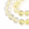 Crackle Transparent Glass Beads Strands X1-GLAA-N063-8mm-08-3