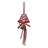Christmas Tree Cotton String Threads Pendant Decorations HJEW-TA00403-02-2