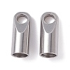 Tarnish Resistant 304 Stainless Steel Cord Ends STAS-H153-08P-1