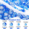 450Pcs 4 Styles Spray Painted Crackle Glass Beads CCG-PA0001-09D-2