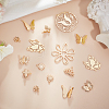 BENECREAT 20Pcs 10 Style Brass Charms KK-BC0002-79-5