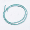 Opaque Solid Color Glass Bead Strands GLAA-F076-A04-2