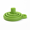 Portable Foldable Silicone Funnel Hopper AJEW-WH0104-40F-2