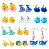 20Pcs 10 Styles Ocean Theme Resin Pendants FIND-TA0002-37-9