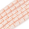 Electroplate Opaque Glass Imitation Pearl Beads Strands EGLA-H113-07A-1