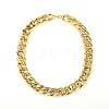 Cuban Link Gold CCB Plastic Chain Necklace for Men X-NJEW-JN00841-2