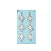 Alloy Rhombus Dangle Earrings FS-WG9FBBE-01-4
