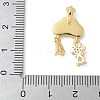 Brass Micro Pave Cubic Zirconia Pendants KK-K298-24A-G-3