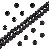 2 Strands 2 Styles Natural Black Onyx(Dyed & Heated) Beads Strands G-TA0003-52-8mm-1
