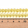 Baking Paint Transparent Glass Beads Strands DGLA-N006-6mm-04-4