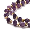 Natural Lepidolite Beads Strands G-P463-09-4