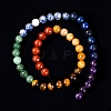 Chakra Theme Natural Red Rainbow Jasper & Yellow Aventurine & Tiger Eye & Green Aventurine & Blue Spot Stone & Lapis Lazuli & Amethyst Beads Strands G-F668-14-8mm-4