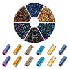 ARRICRAFT 90g 6 style Glass Round Bugle Beads SEED-AR0001-06-1