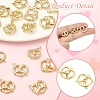 6Pcs 6 Styles Brass Micro Pave Cubic Zirconia Pendants KK-YW0004-50-2