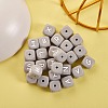 26Pcs 26 Style Silicone Alphabet Beads for Bracelet or Necklace Making SIL-SZ0001-01A-4