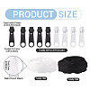 2 Bags 2 Colors Nylon Closed-end Zipper DIY-TA0014-72B-3