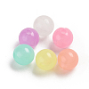 Luminous Acrylic Beads X-TACR-WH0002-16-2