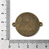 Tibetan Style Alloy Flat Round Cabochon Connector Settings TIBE-Q038-001G-AB-NR-3