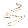 Brass Ball Chains Necklace Making NJEW-JN02838-01-1