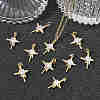 SHEGRACE Brass Clear Cubic Zirconia Pendants XGRQ3K574-566G-5