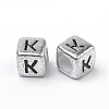 Plated Acrylic Beads X-PB43C9308-K-2