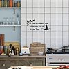 Rectangle with Word PVC Wall Stickers DIY-WH0228-132-4