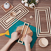 Wooden Concentric Geometric Figure Rail Set WOOD-WH0050-038A-4