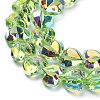 Electroplate Transparent Glass Beads Strands EGLA-B012-AB04-3