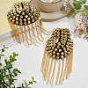 Vintage Iron Tassel Epaulette AJEW-CY0002-76G-4