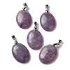 Natural Lepidolite Pendants G-Z055-03P-19-1