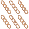 6Pcs Chain Shape Alloy Adjustable Jean Pins AJEW-GF0009-70LG-1