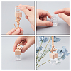 Glass Pendant Decorations HJEW-PH0001-07-WH-4