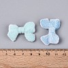 Flocking Opaque Acrylic Bowknot Beads OACR-T030-10M-4
