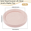 Solid Wood Covered with Velvet Jewelry Display Trays for Earrings Rings Necklaces Bracelets AJEW-WH20075-003A-2