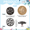Alloy Shank Buttons FIND-WH0199-427B-2