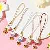 Handmade Printed Porcelain Beads Pendant Decorations HJEW-JM04047-1