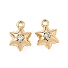 Brass Micro Pave Cubic Zirconia Pendants KK-S531-12G-E-1